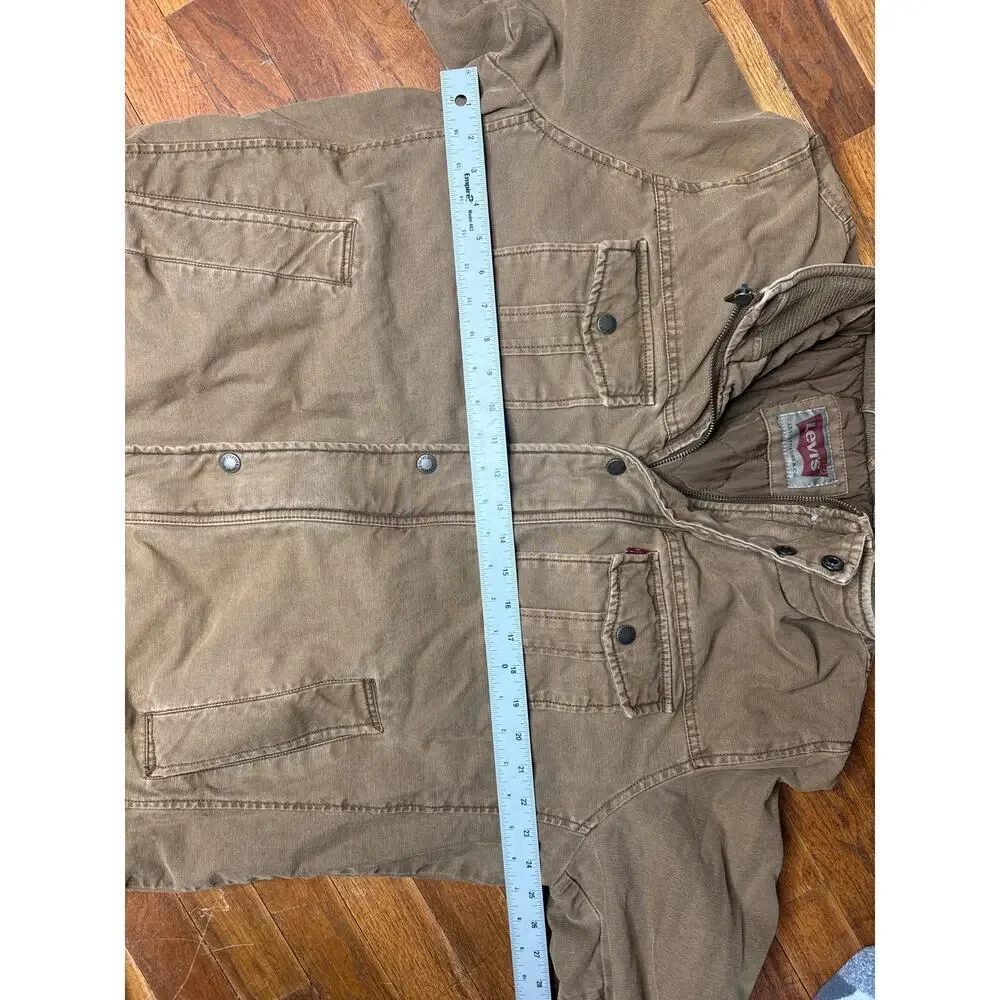 Levi’s Vintage Utility Work Jacket Men’s XL Insulated Canvas Tan Cotton Coat